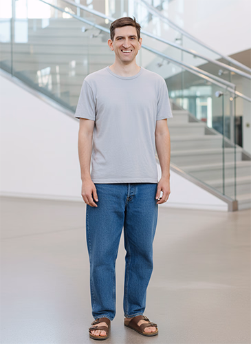 man unstyled input photo